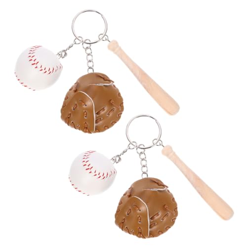 Zerodeko 2 Stück Baseball Schlüsselanhänger Mini Softball Tasche Anhänger mit Schläger Design für Rucksäcke und Handtaschen für Baseball Zerodeko 2 Stück Baseball Schlüsselanhänger Mini Softball Tasche Anhänger mit Schläger Design für Rucksäcke und Handtaschen für Baseball von Zerodeko