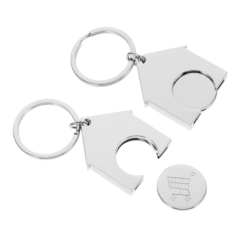 Zerodeko 2 Stück Einkaufswagenchip Schlüsselanhänger Metall Trolley Token für Supermarkt Praktische Lösung ohne Kleingeld Design für Stilvolle Schlüsselanhänger Langlebig und Zerodeko 2 Stück Einkaufswagenchip Schlüsselanhänger Metall Trolley Token für Supermarkt Praktische Lösung ohne Kleingeld Design für Stilvolle Schlüsselanhänger Langlebig und von Zerodeko