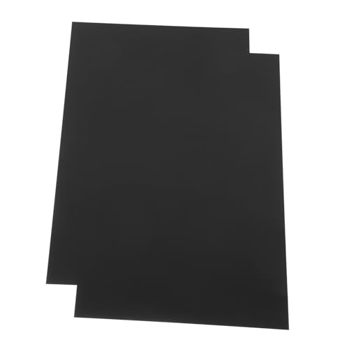 Zerodeko 2 Stück Gravierte Bedruckte Aluminiumplatte Wärmeübertragungsfolie Kopierpapier Für Drucker Karton Mit Metallischer Textur Cellophan -wrap Buntes Papier Vinyl-kleber Black von Zerodeko