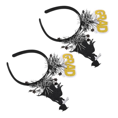 Zerodeko 2 Stück Kopfbedeckung Des Stirnbandarztes Abschluss Bachelor Cap Dekoration Stirnband Für Abschlusskappen College-abschlusskappe Bachelor-mütze Abschlussfeier Plastik Black Zerodeko 2 Stück Kopfbedeckung Des Stirnbandarztes Abschluss Bachelor Cap Dekoration Stirnband Für Abschlusskappen College-abschlusskappe Bachelor-mütze Abschlussfeier Plastik Black von Zerodeko