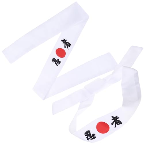 Zerodeko 2 Stück Ninja Stirnband aus Atmungsaktivem Baumwollmaterial Japanisches Koch Karate accessoire Schweißabsorbierend Langlebig Geeignet für Sushi Meister Karate training und von Zerodeko
