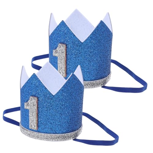 Zerodeko 2 Stück Teiliges Geburtstagskrone aus Filz Partyhut Prop mit Verstellbarem Band Geeignet für Jungen und Mädchen Buntes Diadem für Erste Geburtstagsfeier und Fotoshooting Zerodeko 2 Stück Teiliges Geburtstagskrone aus Filz Partyhut Prop mit Verstellbarem Band Geeignet für Jungen und Mädchen Buntes Diadem für Erste Geburtstagsfeier und Fotoshooting von Zerodeko