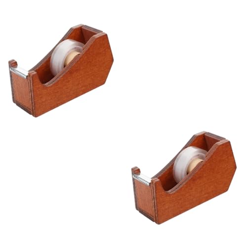 Zerodeko 2 Stück Tierformbandhalter Verpackung Schreibtisch Usb Büro Bandspender Klebeband-organizer Klebebandhalter Holz von Zerodeko