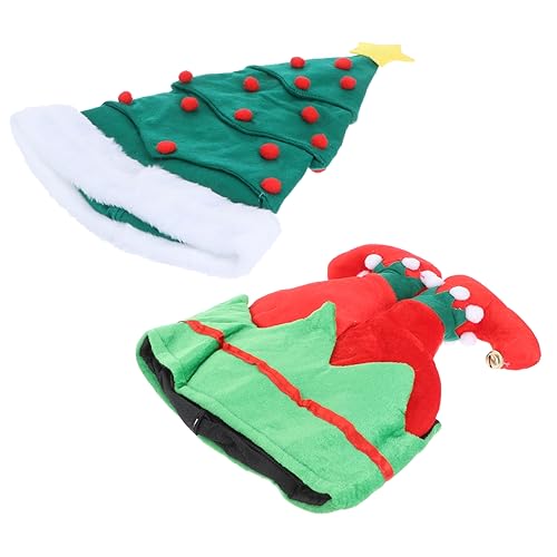 Zerodeko 2 Stück Weihnachtsmütze Teiliges Kleine Dekorative Partyhüte aus Hochwertigem für Erwachsene und Kreative Xmas Cosplay Hüte für Weihnachtsfeier und Festtagsdekoration Zerodeko 2 Stück Weihnachtsmütze Teiliges Kleine Dekorative Partyhüte aus Hochwertigem für Erwachsene und Kreative Xmas Cosplay Hüte für Weihnachtsfeier und Festtagsdekoration von Zerodeko