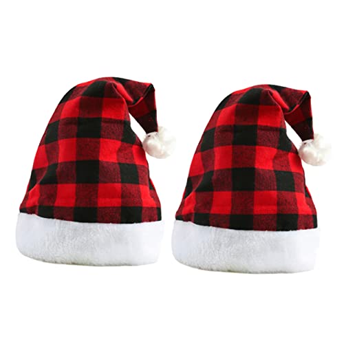 Zerodeko 2 Stück Weihnachtsmützen Rot Schwarz Kariert Lustige Weihnachtsdeko für Erwachsene Kreative Santa Hüte als Partyaccessoire und Festliche Winter Kostümrequisite Zerodeko 2 Stück Weihnachtsmützen Rot Schwarz Kariert Lustige Weihnachtsdeko für Erwachsene Kreative Santa Hüte als Partyaccessoire und Festliche Winter Kostümrequisite von Zerodeko