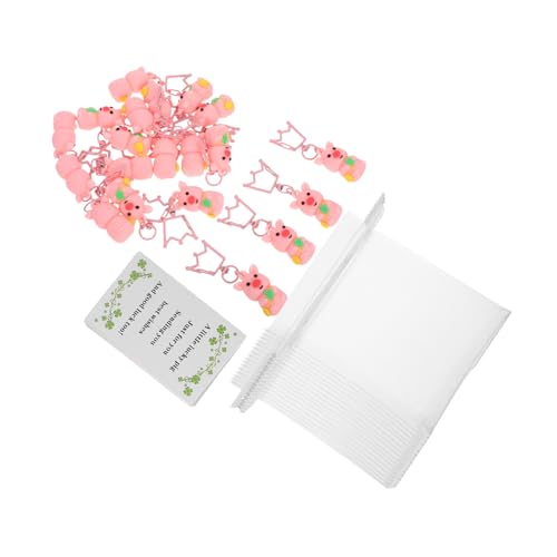 Zerodeko 20 Stck. Teiliges Schwein Schlüsselanhänger mit Vierblättrigem Glücksbringer Handtaschen Anhänger für Valentinstag Süße Tier Anhänger und Geschenkidee Zerodeko 20 Stck. Teiliges Schwein Schlüsselanhänger mit Vierblättrigem Glücksbringer Handtaschen Anhänger für Valentinstag Süße Tier Anhänger und Geschenkidee von Zerodeko