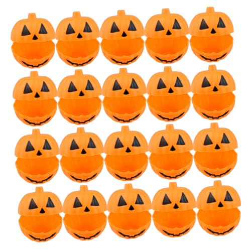 Zerodeko 20 Stück Halloween Mini Kürbis Süßigkeitsbox aus Kunststoff Wiederverwendbare Party Deko Kompakte Candy Holder für Trick Treat Mitgebsel für Festliche Anlässe Zerodeko 20 Stück Halloween Mini Kürbis Süßigkeitsbox aus Kunststoff Wiederverwendbare Party Deko Kompakte Candy Holder für Trick Treat Mitgebsel für Festliche Anlässe von Zerodeko