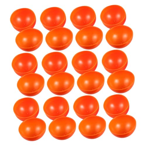 Zerodeko 20 Stück Orange Kunststoff Bälle für Verlosungen Gruppenaktivitäten und Spiele Einfach zu Handhaben für Partys und Zusammenkünfte von Zerodeko