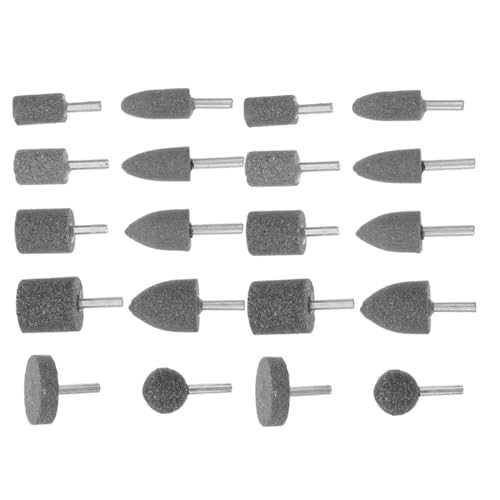 Zerodeko 20 Stück Schleifkopf Schleifsteinbit abrasive montierter Stein elektrischer Schleifbohrer Ersatz-Schleifbit Schleifsteinkopf zum Schleifen Ersatz-Polierkopf Braunes Edelkorund Grey Zerodeko 20 Stück Schleifkopf Schleifsteinbit abrasive montierter Stein elektrischer Schleifbohrer Ersatz-Schleifbit Schleifsteinkopf zum Schleifen Ersatz-Polierkopf Braunes Edelkorund Grey von Zerodeko