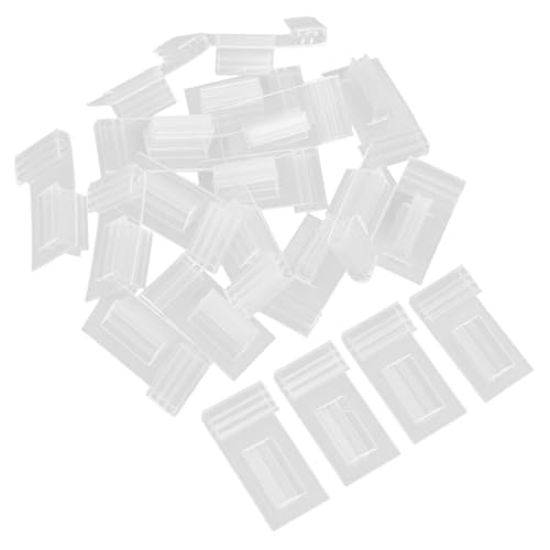 Zerodeko 20 Stück Teiliges Clip Etikettenhalter für Preisschilder Transparente Displays für Einzelhandel Supermarkt Lagerung und Werbung von Zerodeko