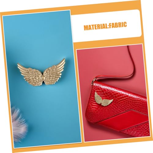 Zerodeko 20 Stück Teiliges Goldene Engelsflügel Stoffapplikationen DIY Kleidungs Taschen dekor Feine Verarbeitung Kreative Aufnäher für Individuelles Bekleidungs Bastelzubehör von Zerodeko