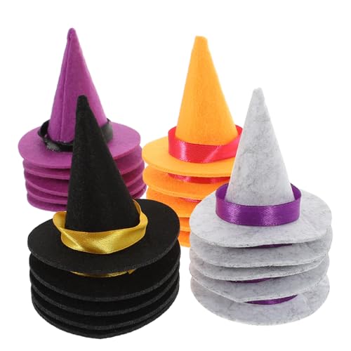 Zerodeko 20 Stück Teiliges Mini Hexenhut für Halloween Schwarz Orange Dekorative Puppenhüte und Flaschenhüte Langlebige DIY Partyaccessoires für Festliche Zerodeko 20 Stück Teiliges Mini Hexenhut für Halloween Schwarz Orange Dekorative Puppenhüte und Flaschenhüte Langlebige DIY Partyaccessoires für Festliche von Zerodeko