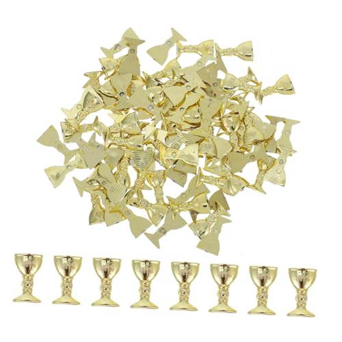Zerodeko 200 Stück Miniatur Retro Heilige Kelche aus Kunststoff Vintage Mini Opferbecher für Hochzeitsdekoration Partybedarf und Festliche Tischmittelstücke Leicht und von Zerodeko