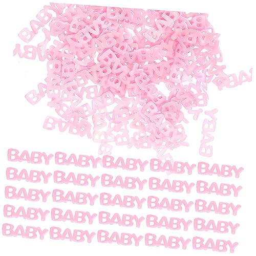 Zerodeko 200 Stück Shower Konfetti Dekoration für Babyparty Tischstreudeko Babybuchstaben Form Feierlichkeiten und Kreative Diy Projekte Farbton von Zerodeko