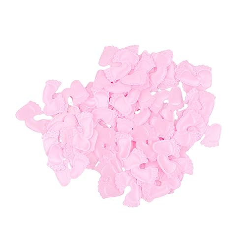 Zerodeko 200 Stück Shower Konfetti Fußabdrücke Rosa Geburtstag Tischdeko Streudeko für Babyparty und Kinderfest von Zerodeko