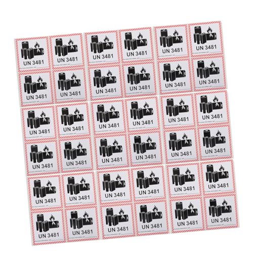 Zerodeko 200pcs Batterie Batterie -vorsichtsetikett Aufkleber Zerbrechliche Aufkleber Für Den Versand Bewegender Lithium -ionen -batterien Klebere Sicherheitsschifffahrtsbezeichnungen von Zerodeko