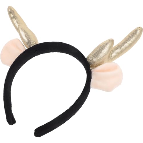 Zerodeko 2024 Neujahrs-Stirnband 3 Stück Plüsch Hirschhorn Haarband Chinesisches Jahr Des Drachen Kopfbedeckung Für Kinder Und Erwachsene von Zerodeko