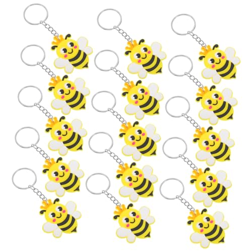 Zerodeko 24 Stück Biene Schlüsselanhänger Bienenanhänger Bienenparty-gastgeschenk Biene-motto-partyzubehör Geburtstagdekorationen Partygeschenke Mit Bienenmotiv Bienenverzierung Pvc von Zerodeko