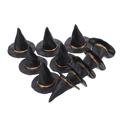 Zerodeko 24stücke Miniatur-hexenhüte Für Puppenhäuser Winzige Halloween-hexenhüte Als Weinflaschenaufsätze Halloween-miniaturen Für Bastelarbeiten Partyhüte Für Halloween-dekorationen Mini- von Zerodeko