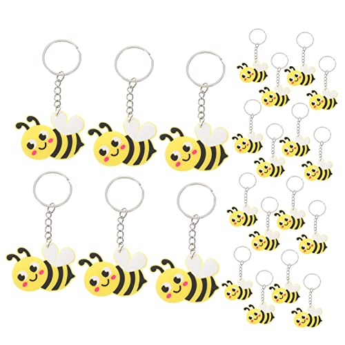 Zerodeko 24Stücke Süße Cartoon Bienen Schlüsselanhänger Niedliche Bienen Dekoration Für Taschen Und Geldbörsen Kreative Schlüsselbund Anhänger Kleines von Zerodeko