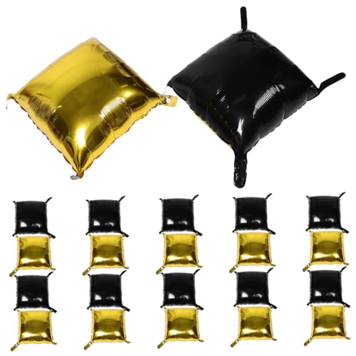 Zerodeko 25 Stück Doppelseitige Schwarze und Goldene Folienballonwand für Geburtstagsfeiern Hochzeiten Jubiläen und Babypartys Wiederverwendbare Dekoration Zerodeko 25 Stück Doppelseitige Schwarze und Goldene Folienballonwand für Geburtstagsfeiern Hochzeiten Jubiläen und Babypartys Wiederverwendbare Dekoration von Zerodeko