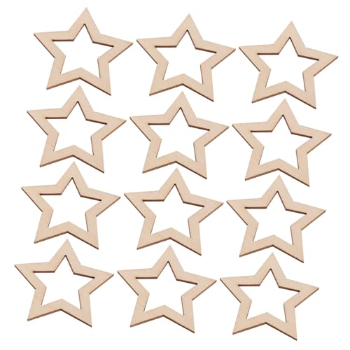 Zerodeko 25 Stück Teiliges Stern Scheiben Unbehandelte Hohle Sternförmige Holzstücke zum Bemalen Vielseitige DIY Weihnachtsdeko Familienbastelprojekt Holzsterne für Festtagsdekorationen Zerodeko 25 Stück Teiliges Stern Scheiben Unbehandelte Hohle Sternförmige Holzstücke zum Bemalen Vielseitige DIY Weihnachtsdeko Familienbastelprojekt Holzsterne für Festtagsdekorationen von Zerodeko