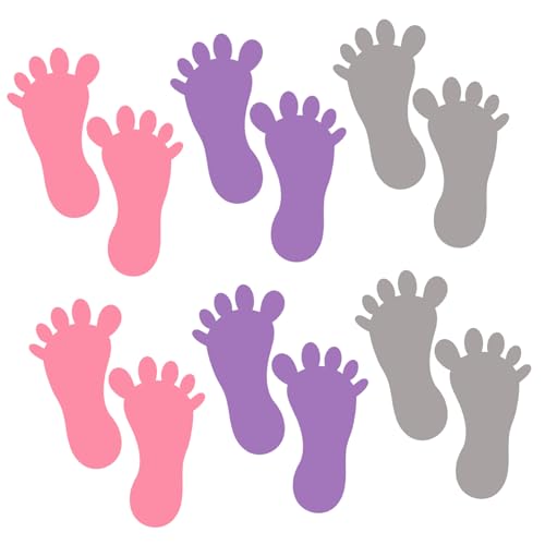 Zerodeko 27paare Selbstklebende Fußabdruck-bodenaufkleber Für Hochwertigem Für Badewanne Boden Und Mehr Bunten Farben Gemischtes Zerodeko 27paare Selbstklebende Fußabdruck-bodenaufkleber Für Hochwertigem Für Badewanne Boden Und Mehr Bunten Farben Gemischtes von Zerodeko