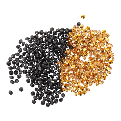 Zerodeko 2Er-Pack Diamanten Streudeko Gold Schwarz Spitzrückige Strasssteine pro Packung Vielseitige Vase Füller und Makeup Schmucksteine für Hochzeiten Weihnachtsdeko Zerodeko 2Er-Pack Diamanten Streudeko Gold Schwarz Spitzrückige Strasssteine pro Packung Vielseitige Vase Füller und Makeup Schmucksteine für Hochzeiten Weihnachtsdeko von Zerodeko