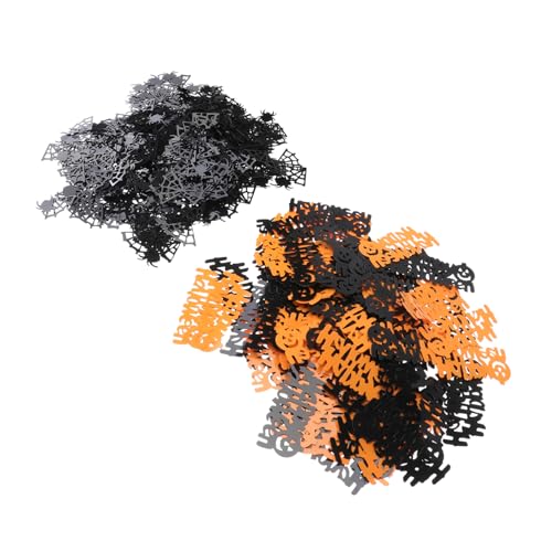 Zerodeko 2Er-Pack Halloween Konfetti mit Fledermaus Kürbis Hexe Geist Diy Deko für Partys Zuhause und Bar Orange Blau Gemischte von Zerodeko