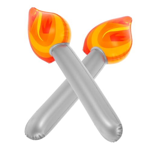 Zerodeko 2Stücke Aufblasbare Fackelspielzeuge Performance Requisiten Für Partys Und Sportveranstaltungen Lange Taschenlampen Für Kreative Spiele Und Gastgeschenke von Zerodeko