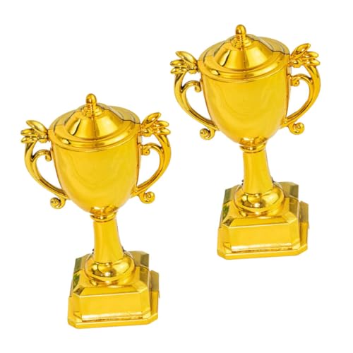 Zerodeko 2Stücke Mini Trophäen aus Kunststoff Goldene Kuchendekoration Auszeichnung für Sportwettbewerbe Vielseitige Preise für Partygeschenke Wiederverwendbare Medaillen Zerodeko 2Stücke Mini Trophäen aus Kunststoff Goldene Kuchendekoration Auszeichnung für Sportwettbewerbe Vielseitige Preise für Partygeschenke Wiederverwendbare Medaillen von Zerodeko