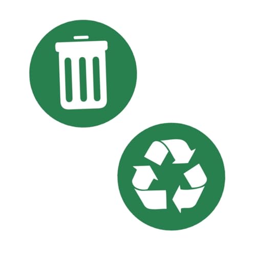 Zerodeko 2Stücke Mülltrennungsaufkleber Teilig Selbstklebende Etiketten für Mülleimer Recycling zur Abfallklassifizierung Einfache Anwendung zur Umweltfreundlicher Zerodeko 2Stücke Mülltrennungsaufkleber Teilig Selbstklebende Etiketten für Mülleimer Recycling zur Abfallklassifizierung Einfache Anwendung zur Umweltfreundlicher von Zerodeko