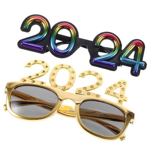 Zerodeko 2Stücke Neujahrsbrille Kostümzubehör Für Silvesterparty Brillen Fotorequisite Für Neujahrsfeiern Kreative Accessoires Für Partyfotografie Zerodeko 2Stücke Neujahrsbrille Kostümzubehör Für Silvesterparty Brillen Fotorequisite Für Neujahrsfeiern Kreative Accessoires Für Partyfotografie von Zerodeko