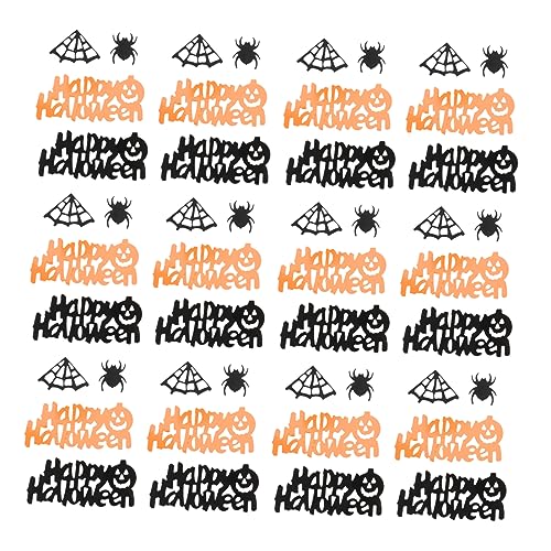 Zerodeko 2er Pack Halloween Konfetti mit Fledermaus Kürbis Hexe Geist Spinnen und Netz Bunte Partydeko für Halloween Tischdekoration Wiederverwendbar Farbenfroh für Zuhause und Bar von Zerodeko