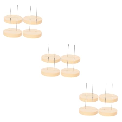 Zerodeko 3 Sätze Ständer Aus Wollfilz Puppenständer Inhaber Plüsch Steht Puppenanzeigehalter Häkelpuppen-display-basis Puppenbestand Puppenfigurenständer Metall Beige 4 Stück * 3 von Zerodeko