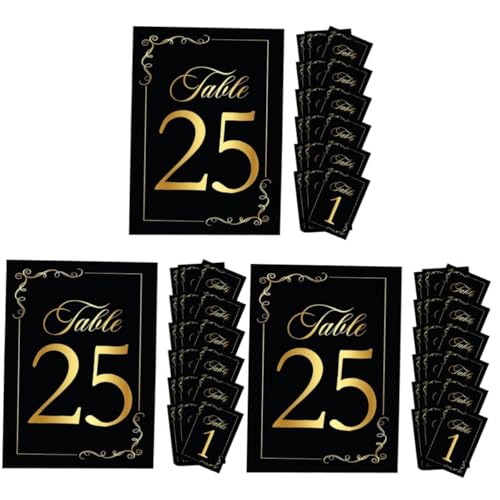 Zerodeko 3 Sätze Tischkarte Digitale Karte Mini Kartentisch Tischnummern Hochzeit Zahlenkarten Rustikal Platzkarten Stand Tabellennamenkarten Tischkarten Ort Gruß Papierstau 30 Stück * 3 von Zerodeko