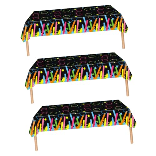 Zerodeko 3 Stück Einweg Tischdecke Neon Party Tischdecke Dekorative Tischauflage für Hochzeiten und Geburtstagsfeiern und Schmutzabweisend Tischdekoration für Jede Feier Zerodeko 3 Stück Einweg Tischdecke Neon Party Tischdecke Dekorative Tischauflage für Hochzeiten und Geburtstagsfeiern und Schmutzabweisend Tischdekoration für Jede Feier von Zerodeko
