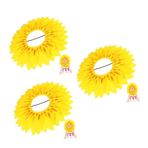 Zerodeko 3 Stück Lustige Sonnenblumen Kopfbedeckung für Erwachsene Sonnenschutz Gesichtsmaske Party und Sportspiel Accessoire Einfach zu Tragen Dekoratives Kostüm für Kindergarten und Zerodeko 3 Stück Lustige Sonnenblumen Kopfbedeckung für Erwachsene Sonnenschutz Gesichtsmaske Party und Sportspiel Accessoire Einfach zu Tragen Dekoratives Kostüm für Kindergarten und von Zerodeko