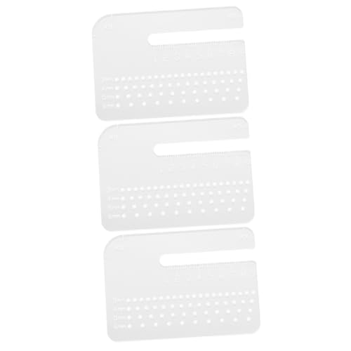 Zerodeko 3 Stück Multifunktional Abgerundeter Eckherrscher Werkzeug Locherplatte Handlocher Craft Hole Punch Nähen Locher Kleiner Lochpuncher Kleiner Lochpunsch Lochbohrer Lochschläge Acryl von Zerodeko