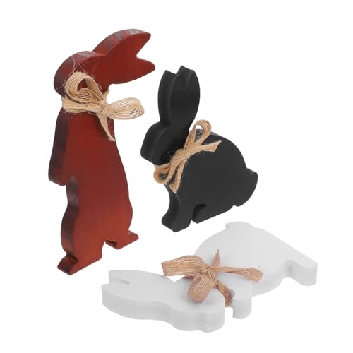 Zerodeko Osterhasen-Dekoration 3-teilig Hölzerne Tischdekoration Hasen-Statue für Die Osterparty Dekoration für Drinnen und Draußen Zerodeko Osterhasen-Dekoration 3-teilig Hölzerne Tischdekoration Hasen-Statue für Die Osterparty Dekoration für Drinnen und Draußen von Zerodeko