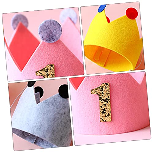 Zerodeko 3 Stück Partyhüte aus Filz mit Design Farbiges Geburtstagszubehör Gelb und Sichere Party Kopfbedeckung für Mädchen und Jungen für Festliche Anlässe Zerodeko 3 Stück Partyhüte aus Filz mit Design Farbiges Geburtstagszubehör Gelb und Sichere Party Kopfbedeckung für Mädchen und Jungen für Festliche Anlässe von Zerodeko