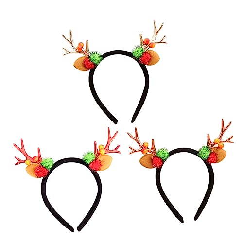 Zerodeko 3 Stück Teiliges Weihnachts Haarband mit Hirschgeweih Leichtes Komfortables Haarreif Rot Gold für Erwachsene Festliche Kopfbedeckung für Weihnachtsfeiern und Fotoshootings Zerodeko 3 Stück Teiliges Weihnachts Haarband mit Hirschgeweih Leichtes Komfortables Haarreif Rot Gold für Erwachsene Festliche Kopfbedeckung für Weihnachtsfeiern und Fotoshootings von Zerodeko