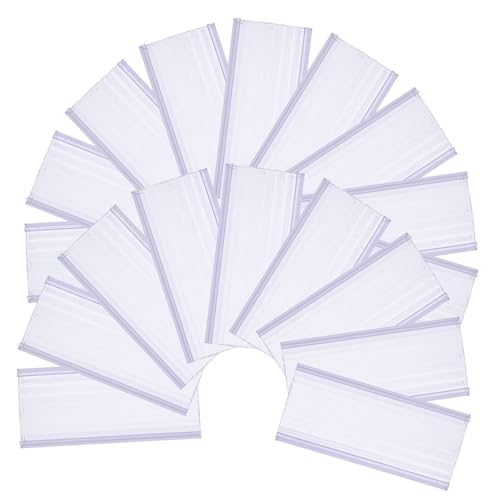 Zerodeko 30 Stück Etikettenhalter Abdeckung Speicheretiketten Regaletikett Korb Körbe Etiketten Gestell Preisschildhalter Regalanhänger für Drahtregale Plastik Transparent Zerodeko 30 Stück Etikettenhalter Abdeckung Speicheretiketten Regaletikett Korb Körbe Etiketten Gestell Preisschildhalter Regalanhänger für Drahtregale Plastik Transparent von Zerodeko