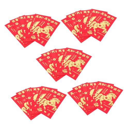 Zerodeko 30 Stück Kreative Geldgeschenke für Jahr Des Pferdes Traditionelle Neujahrsumschläge für Frühlingsfest mit Einzigartigen Designs und Festlicher Verpackung Zerodeko 30 Stück Kreative Geldgeschenke für Jahr Des Pferdes Traditionelle Neujahrsumschläge für Frühlingsfest mit Einzigartigen Designs und Festlicher Verpackung von Zerodeko