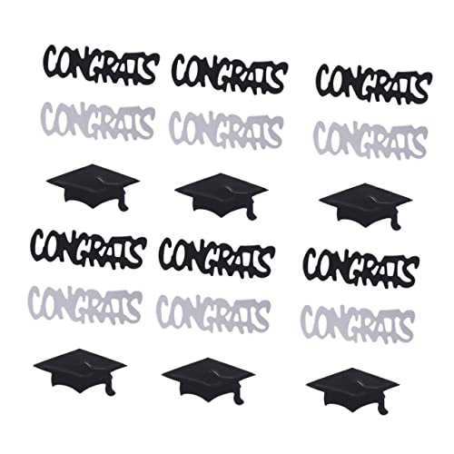 Zerodeko 3Er-Packungen Pack Konfetti für Abschlussfeiern Tischdekoration mit Doktorhut und Congrats Motiven in Silber und Insgesamt Partyzubehör für Graduierungsfeiern Zerodeko 3Er-Packungen Pack Konfetti für Abschlussfeiern Tischdekoration mit Doktorhut und Congrats Motiven in Silber und Insgesamt Partyzubehör für Graduierungsfeiern von Zerodeko