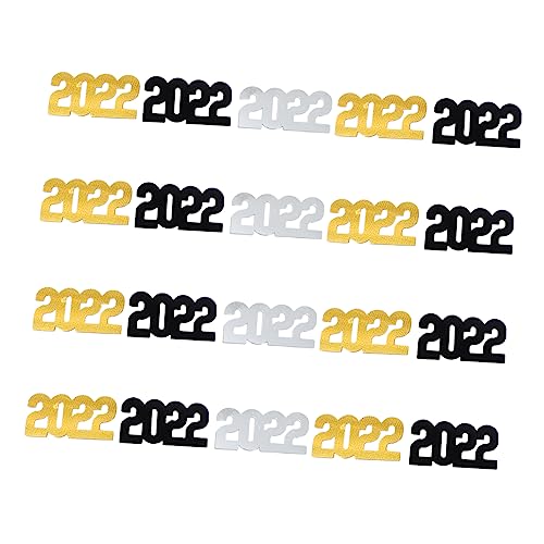 Zerodeko 3Packungen Neujahr Konfetti Kreative Tischdekoration Für Partys Frohes Neues Jahr Konfetti Für Festliche Für Feiern Und Events von Zerodeko