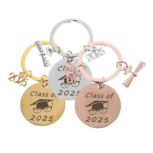 Zerodeko 3pcs Klasse Des Abschlusses Souvenir Edelstahl Schlüsselbund Einzigartiger Abschlussanhänger Kee-resistent Für Absolventen Schlüsselhalter Für Taschen Und Brieftaschen Zerodeko 3pcs Klasse Des Abschlusses Souvenir Edelstahl Schlüsselbund Einzigartiger Abschlussanhänger Kee-resistent Für Absolventen Schlüsselhalter Für Taschen Und Brieftaschen von Zerodeko