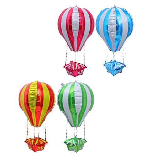 Zerodeko 4 Heißluftballons 4D-Folienballons Schwebende Party-Heißluftballons Helium-Folienballons Für Jungen Und Mädchen Partydekoration Zerodeko 4 Heißluftballons 4D-Folienballons Schwebende Party-Heißluftballons Helium-Folienballons Für Jungen Und Mädchen Partydekoration von Zerodeko