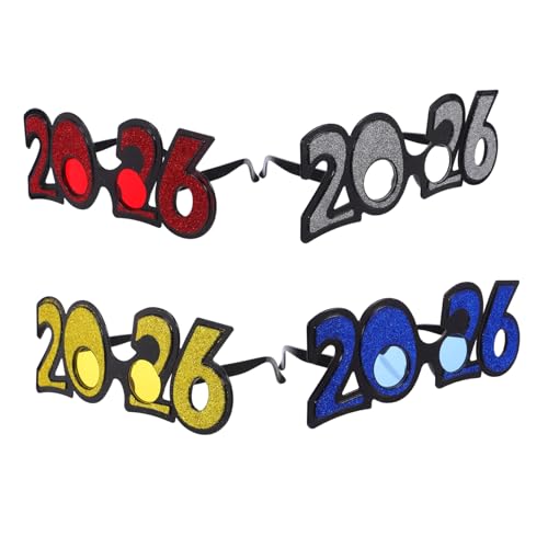 Zerodeko 4 Partybrillen Aus Kunststoff: Abschlussbrille 2026 – Neuartige Brillenform Für Silvester, Geburtstage Und Feiertage – Lustige Sonnenbrille Zerodeko 4 Partybrillen Aus Kunststoff: Abschlussbrille 2026 – Neuartige Brillenform Für Silvester, Geburtstage Und Feiertage – Lustige Sonnenbrille von Zerodeko