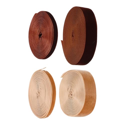 Zerodeko 4 Rollen Samtband Yards Je Rolle Braun und Khaki Feines Geschenkband für Diy Basteln Schleifen für Blumensträuße Geschenkverpackungen und Hochzeitsdekorationen Zerodeko 4 Rollen Samtband Yards Je Rolle Braun und Khaki Feines Geschenkband für Diy Basteln Schleifen für Blumensträuße Geschenkverpackungen und Hochzeitsdekorationen von Zerodeko